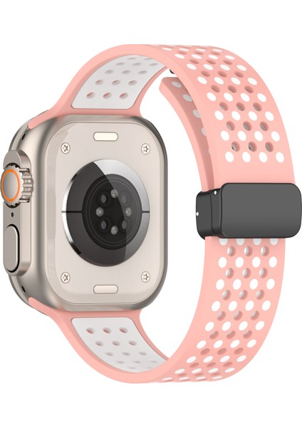 Apple Watch Series 9 8 7 41MM / 6 5 4 Se (2023) Se (2022) Se 40MM Silikon Manyetik Watch Bandı (Yurt Dışından)