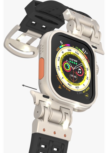Apple Watch Ultra 2 Ultra 49MM / Series 9 8 7 45MM / 6 5 4 Se (2022) Se (2023) Se 44MM Silikon Watch Bandı (Yurt Dışından) modelleri