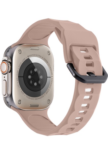 Apple Watch Ultra 2 Ultra 49MM / 9 8 7 45MM / 6 5 4 Se (2022) Se (2023) Se 44MM Silikon Watch Kayışı (Yurt Dışından)