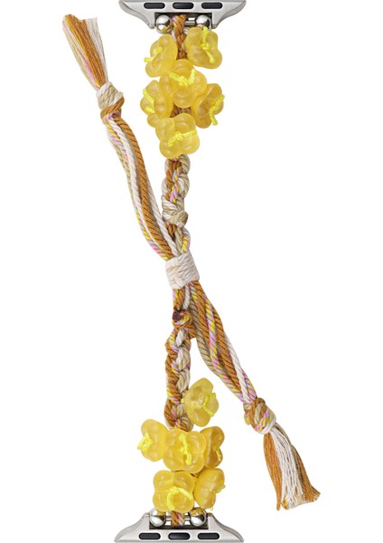 Apple Watch Series 9 8 7 41MM / 6 5 4 Se (2023) Se (2022) Se 40MM Örgülü Halat Bilezik Watch Kayışı (Yurt Dışından)