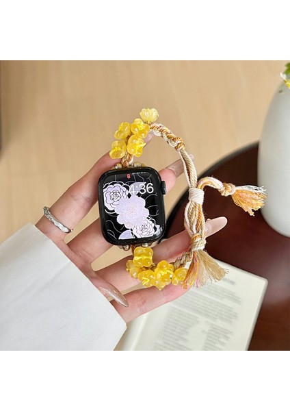 Apple Watch Series 9 8 7 41MM / 6 5 4 Se (2023) Se (2022) Se 40MM Örgülü Halat Bilezik Watch Kayışı (Yurt Dışından) fiyatları