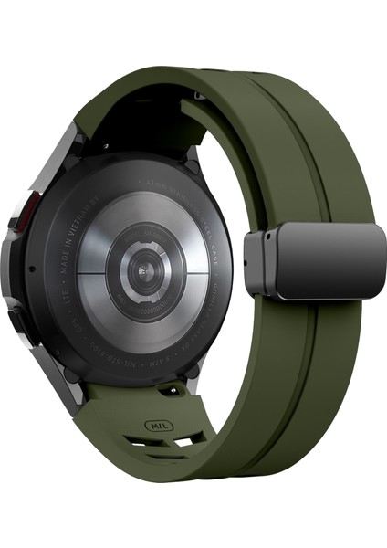 Samsung Galaxy Watch Fe/7/6/5/4 Şık Silikon Saat Bandı (Yurt Dışından)