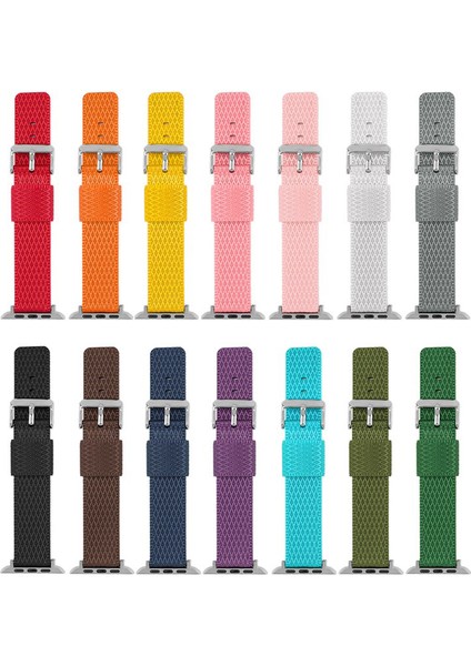 Apple Watch Ultra 2 49MM / 9 8 7 45MM / 6 5 4 44MM Izgara Dokulu Naylon Kayış (Yurt Dışından) modelleri