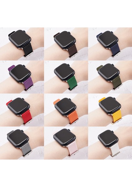 Apple Watch Ultra 2 49MM / 9 8 7 45MM / 6 5 4 44MM Izgara Dokulu Naylon Kayış (Yurt Dışından) fırsatları