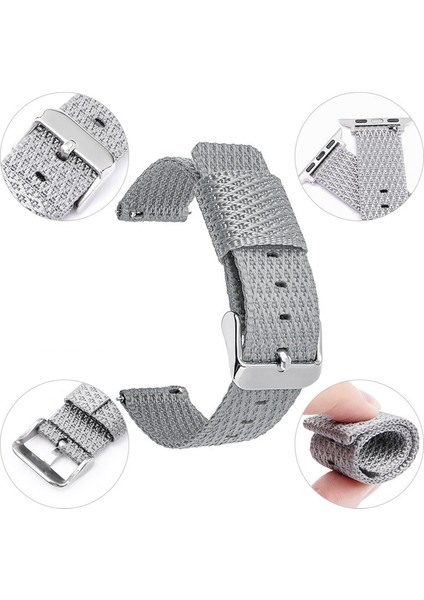 Apple Watch Ultra 2 49MM / 9 8 7 45MM / 6 5 4 44MM Izgara Dokulu Naylon Kayış (Yurt Dışından) fiyatları