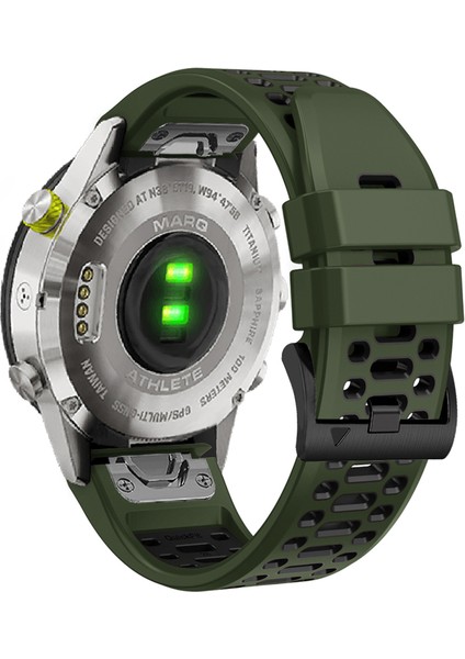 Garmin Fenix 7/7 Pro Silikon Çift Renkli Bant (Yurt Dışından)