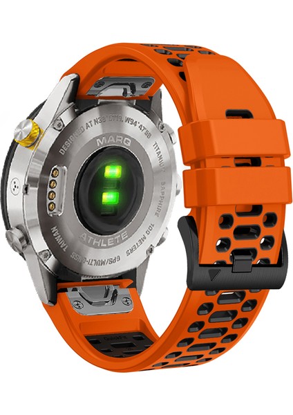 Garmin Fenix 7/7 Pro Silikon Çift Renkli Bant (Yurt Dışından)