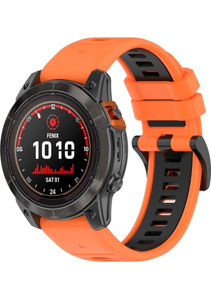 Garmin Fenix 5 / 5x / 6x / 7x Yedek Kayış Çift Color Silikon Kordonlu Saat (Yurt Dışından) modelleri