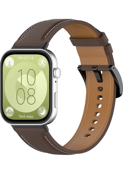 Huawei Watch Fit 3 Watch Kayışı Hakiki Inek Deri Ayarlanabilir Bilek Bandı (Yurt Dışından) modelleri