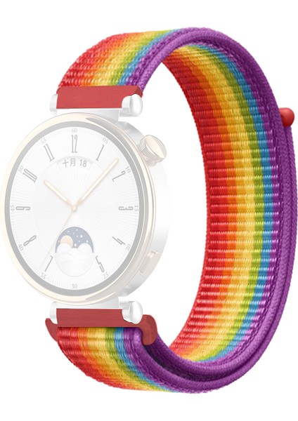 Huawei Watch Gt 4 41MM / Garmin Venu 3s Watch Band 18MM Naylon Döngü Ayarlanabilir Bilek Kayışı (Yurt Dışından)