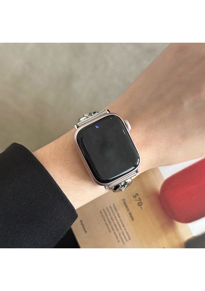 Apple Watch Series 9 8 7 41MM / 6 5 4 40MM Çinko Alaşımlı Metal Saat Kayışı (Yurt Dışından) fırsatları