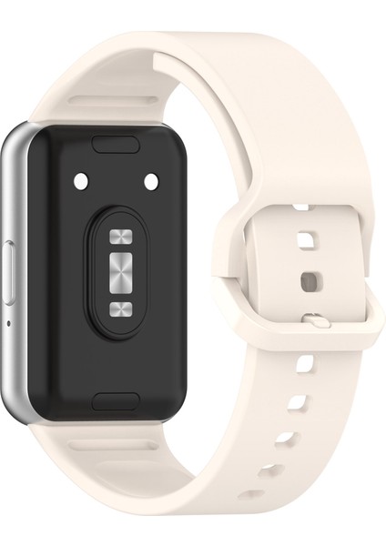 Samsung Galaxy Fit3 (SM-R390) Saat Bilekliği Düz Tokalı Yumuşak Silikon Kayış (Yurt Dışından)