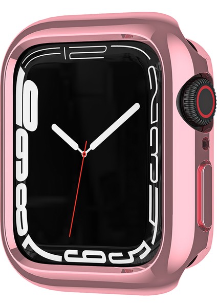 Apple Watch Series 9 8 7 45MM / 6 5 4 Se (2023) Se (2022) Se 44MM Tpu Watch Kapağı Elektroliz Kaplama Içi Boş Çerçeve (Yurt Dışından)