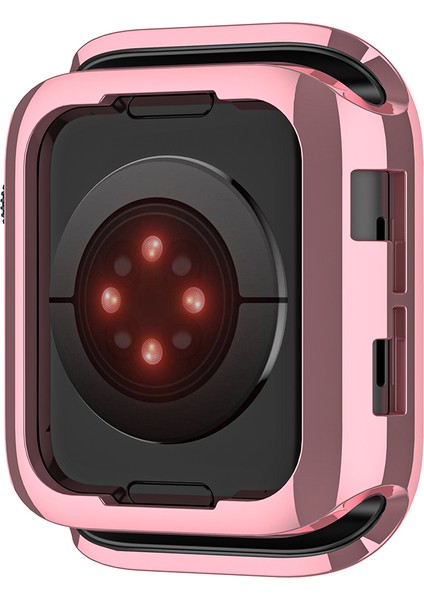 Apple Watch Series 9 8 7 45MM / 6 5 4 Se (2023) Se (2022) Se 44MM Tpu Watch Kapağı Elektroliz Kaplama Içi Boş Çerçeve (Yurt Dışından)