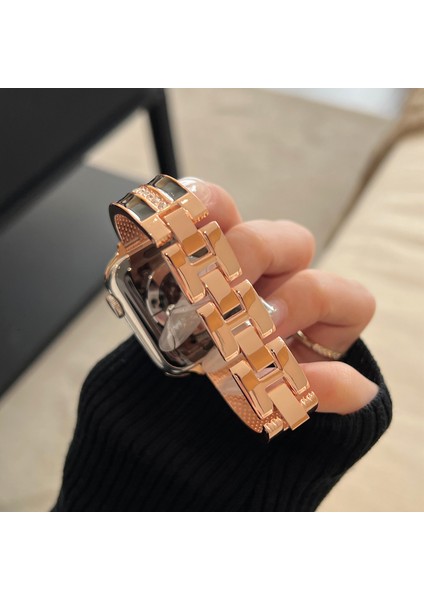 Apple Watch Ultra 2 Ultra 49MM / Series 9 8 7 45MM / 6 5 4 Se (2022) Se (2023) Se 44MM Watch Bandı Epoksi Metal Kayış (Yurt Dışından) indirimleri