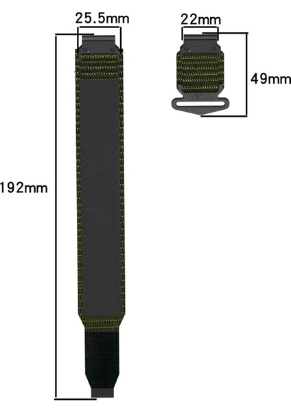 Garmin Quickfit 22MM / Fenix 7 / Fenix 7 Pro / Instinct 2 Sihirli Bant Watch Kayışı Naylon Bilek Bandı (Yurt Dışından) fiyatları