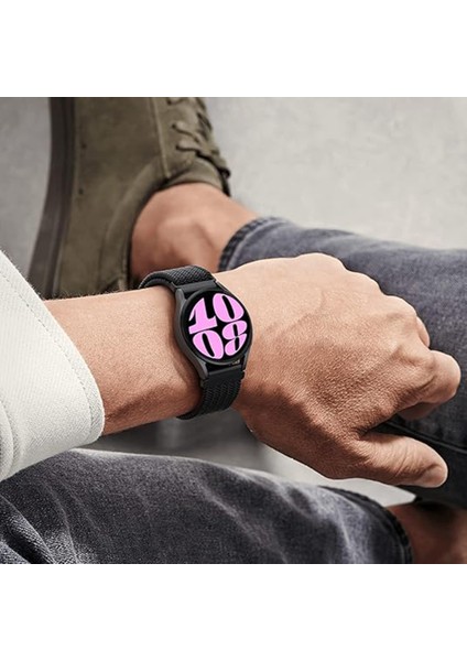 Samsung Galaxy Watch6 Classic 43MM / 47MM Saat Bnad 20MM Naylon Yedek Kayış (Yurt Dışından) modelleri