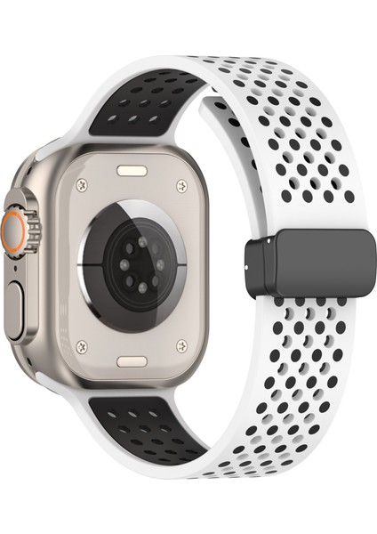 Apple Watch Ultra 2 Ultra 49MM / Series 9 8 7 45MM / 6 5 4 Se (2022) Se (2023) Se 44MM Silikon Watch Bandı (Yurt Dışından)