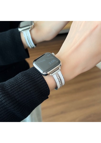 Apple Watch Ultra 2 Ultra 49MM / Series 9 8 7 45MM / 6 5 4 Se (2022) Se (2023) Se 44MM Watch Bandı Epoksi Metal Kayış (Yurt Dışından)