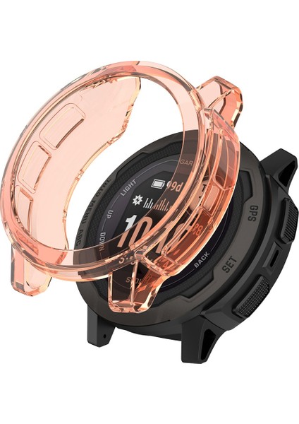 Garmin Instinct 2 Için 2 Şeffaf Yumuşak Tpu Koruyucu Kılıf Anti -Damla Izleme Kapağı - Şeffaf Portakal (Yurt Dışından)