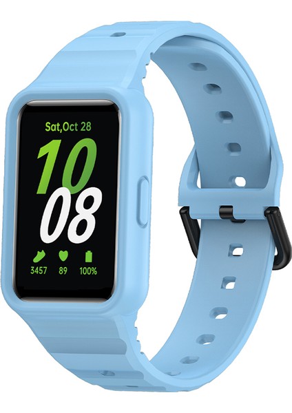 Samsung Galaxy Fit3 Watch Bilezik Yumuşak Silikon Entegre Kayış Değiştirme (Yurt Dışından)