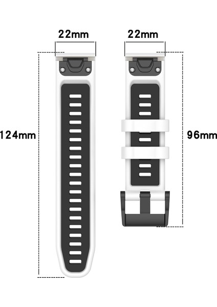 Garmin Fenix 5 / 5x / 6x / 7x Çift Color Silikon Kordonlu Saat (Yurt Dışından) fırsatları