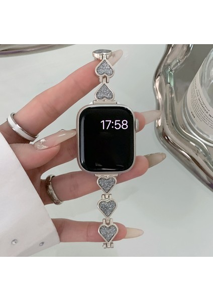 Apple Watch Series Parıltılı Kalp Saat Kayışı 9 8 7 41MM / 6 5 4 40MM (Yurt Dışından) fiyatları