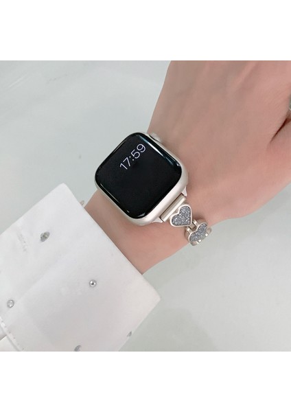 Apple Watch Series Parıltılı Kalp Saat Kayışı 9 8 7 41MM / 6 5 4 40MM (Yurt Dışından) fırsatları