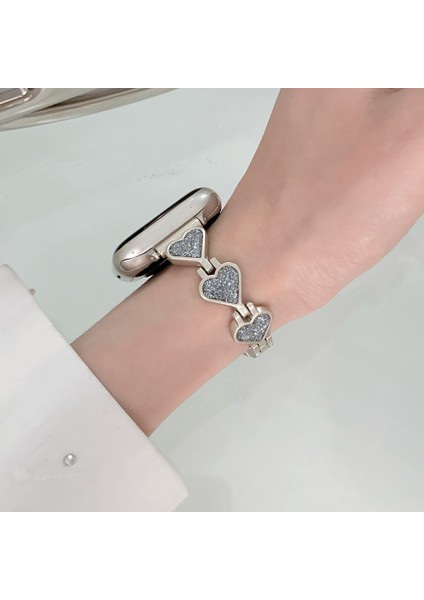 Apple Watch Series Parıltılı Kalp Saat Kayışı 9 8 7 41MM / 6 5 4 40MM (Yurt Dışından) indirimleri