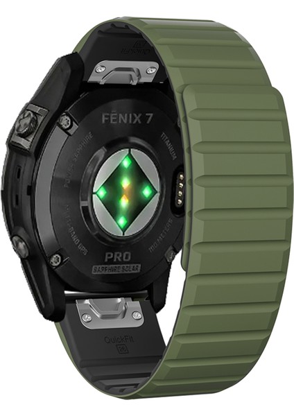 Garmin Fenix 5 / 5x / 6x / 7x Çift Color Silikon Kordonlu Saat (Yurt Dışından)