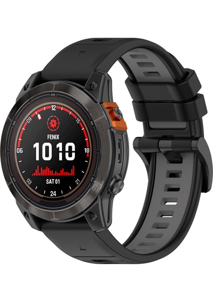 Garmin Fenix 5 / 5x / 6x / 7x Çift Color Silikon Kordonlu Saat (Yurt Dışından) fırsatları