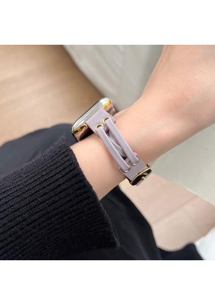 Apple Watch Ultra 2 49MM / 9 8 7 45MM / 6 5 4 44MM Hakiki Inek Deri Kordonlu Saat (Yurt Dışından) fırsatları