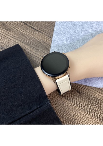 Huawei Watch Gt 3 42MM/GT 3 Pro 43MM Hakiki Inek Deri Kaplamalı Silikon Bant 20MM Watch Kayışı (Yurt Dışından) fiyatları