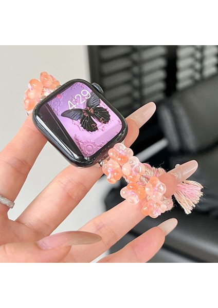 Apple Watch Series 9 8 7 41MM / 6 5 4 Se (2023) Se (2022) Se 40MM Örgülü Halat Bilezik Watch Kayışı (Yurt Dışından) fiyatları