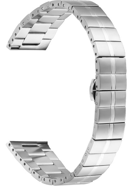 Samsung Galaxy Watch4 Classic 42MM / 46MM Paslanmaz Çelik Kayış Yedek Bilek Bandı (Yurt Dışından)