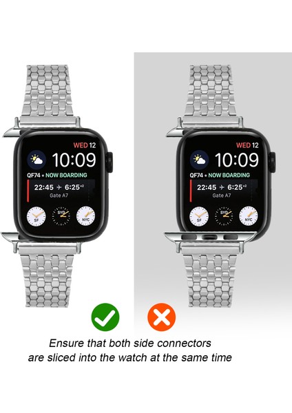 Apple Watch Ultra Ultra 2 49MM / 9 8 7 45MM / 6 5 4 Se (2022) Se (2023) Se 44MM Paslanmaz Çelik Bant (Yurt Dışından) indirimleri