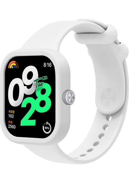 Xiaomi Redmi Watch 4 Saat Kılıflı Silikon Saat Kayışı (Yurt Dışından)