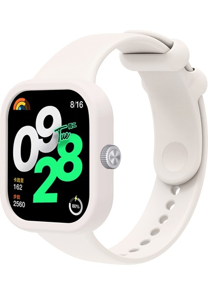 Xiaomi Redmi Watch 4 Saat Kılıflı Silikon Saat Kayışı (Yurt Dışından)