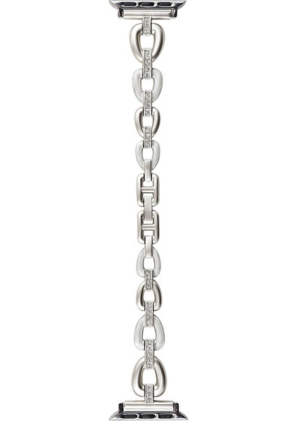 Apple Watch Series 9 8 7 41MM / 6 5 4 40MM Çinko Alaşımlı Metal Saat Kayışı (Yurt Dışından)