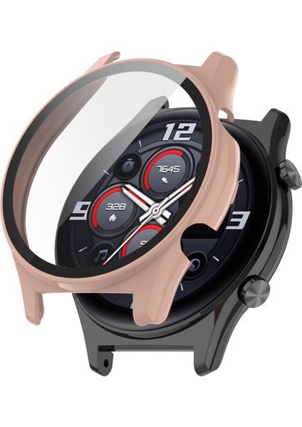 Honor Watch Gs 4 Watch Çerçeve Kapak Temperli Cam Ekran Filmi ile Sert Pc Kılıfı (Yurt Dışından)