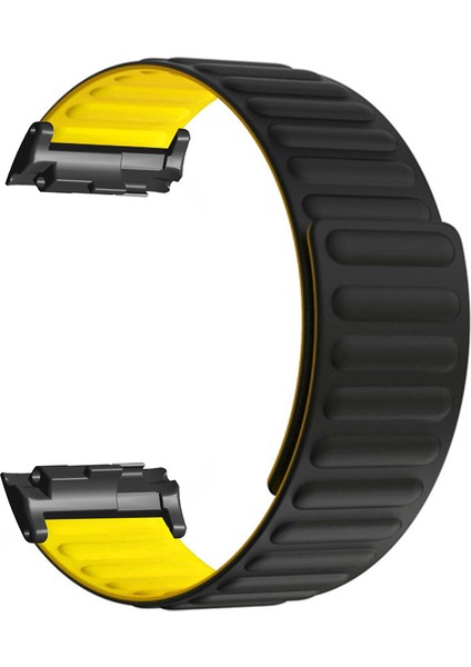 Huawei Watch D Manyetik Ayarlanabilir Silikon + Metal Saat Kayışı (Yurt Dışından)