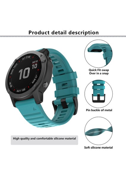 Garmin Fenix 7x / 7x Pro 26MM Silikon Saat Bandı (Yurt Dışından) modelleri