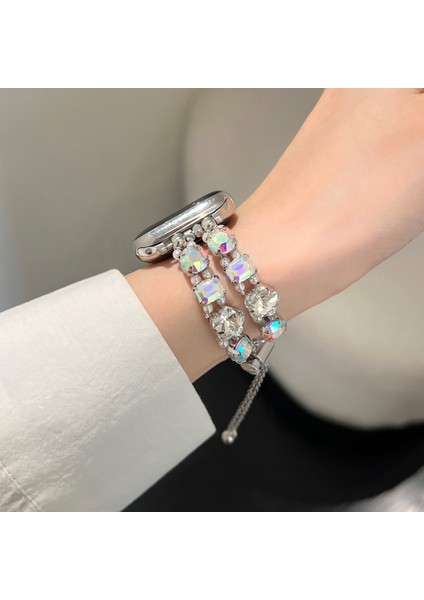 Apple Watch Ultra 2 Ultra 49MM / Series 9 8 7 45MM / 6 5 4 Se (2022) Se (2023) Se 44MM Watch Kayışı Yapay Elmas Zincir Bileklik (Yurt Dışından) fiyatları
