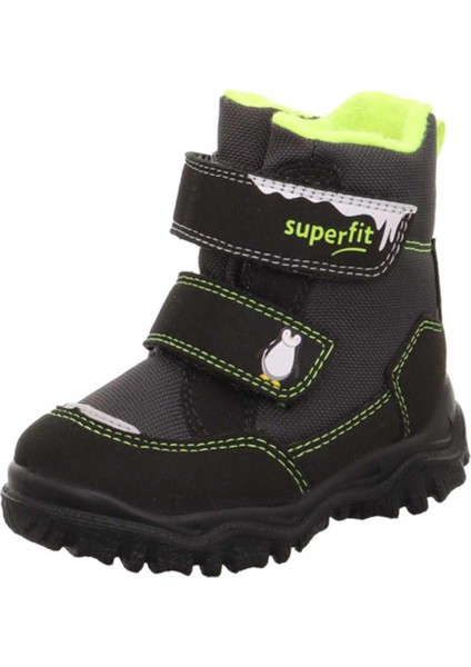 Erkek Çocuk Sympatex Yeşilli Yarı Bot Ayakkabı - Siyah
