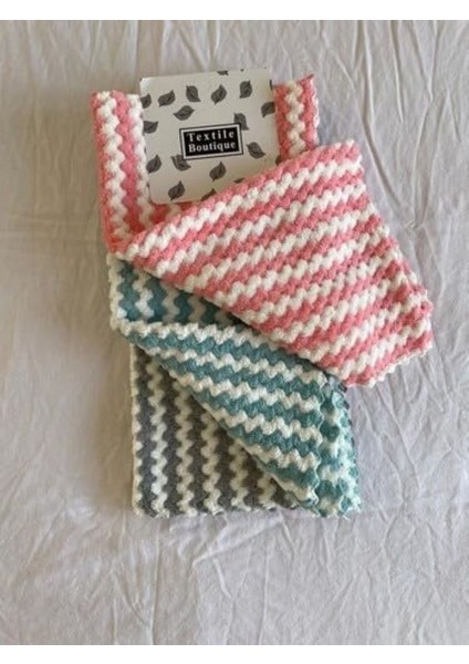Pofuduk Mikrofiber Banyo,mutfak Vb.temizlik Bezi 3 Lü