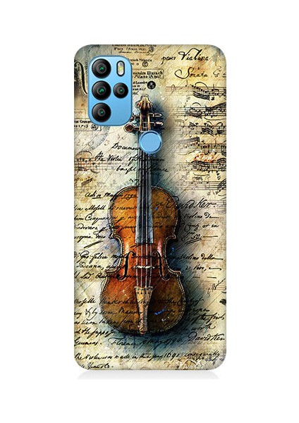 General Mobile GM21 Pro Uyumlu Eski Keman Desenli Silikon Kılıf