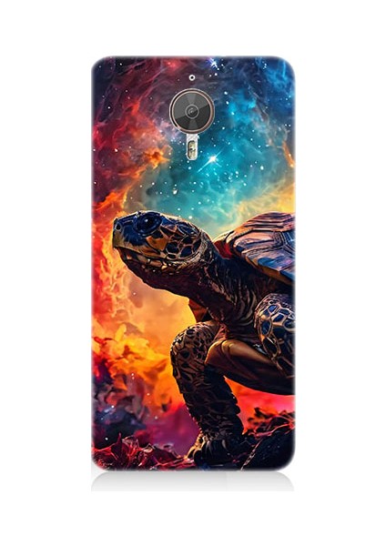 General Mobile Gm5 Plus Uyumlu Galaktik Kaplumbağa Desenli Silikon Kılıf