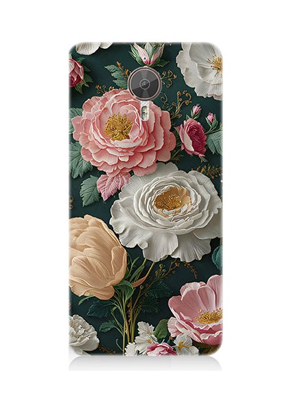 General Mobile Gm5 Plus Uyumlu Çiçek Deseni Desenli Silikon Kılıf