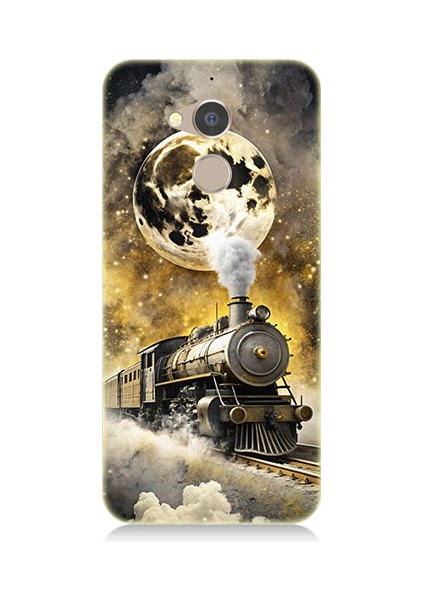 General Mobile Gm8 Uyumlu Buharlı Tren Desenli Silikon Kılıf