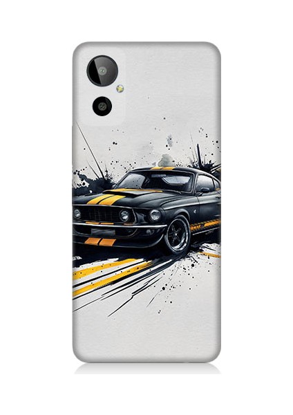 General Mobile GM23 Se Uyumlu Hızlı Araba Desenli Silikon Kılıf